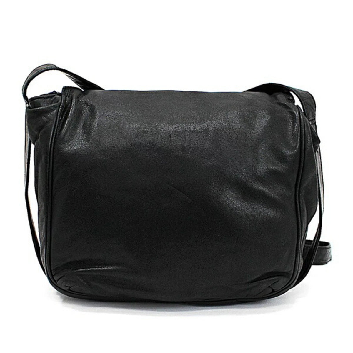 (Good)  Leather Anagram LOEWE Pre-Owned Black Loewe Shoulder Bag