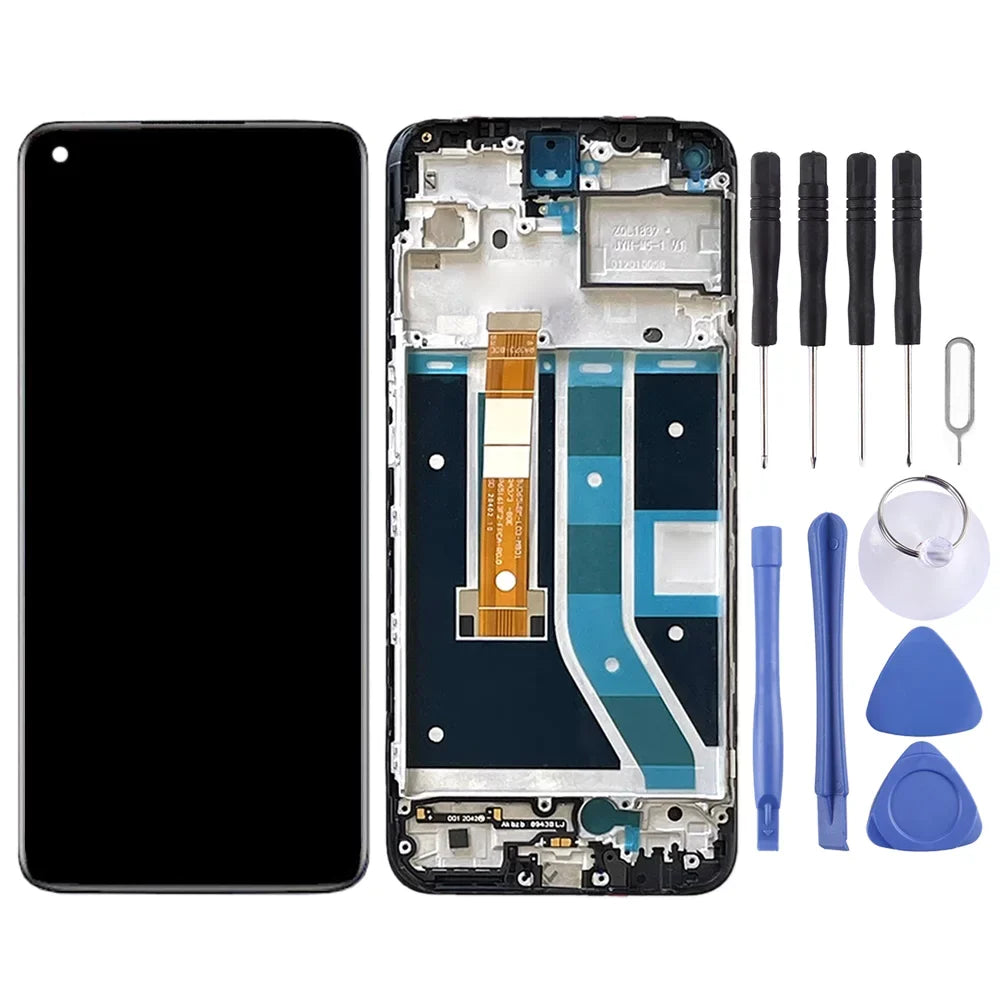 LCD OEM Nord Frame OnePlus BE2013 Digitizer Assembly with N100 Full For Screen (Black)