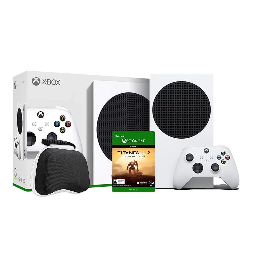 Digital Full Black Controller 2 and White Case Xbox Game Wireless and 2020 SSD New Controller Protective - Console 512GB Titanfall Xbox with Console All