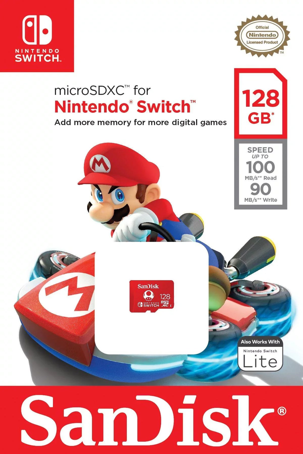 with and Card Deluxe OLED Nintendo 8 Switch™ 128GB Memory Mariokart