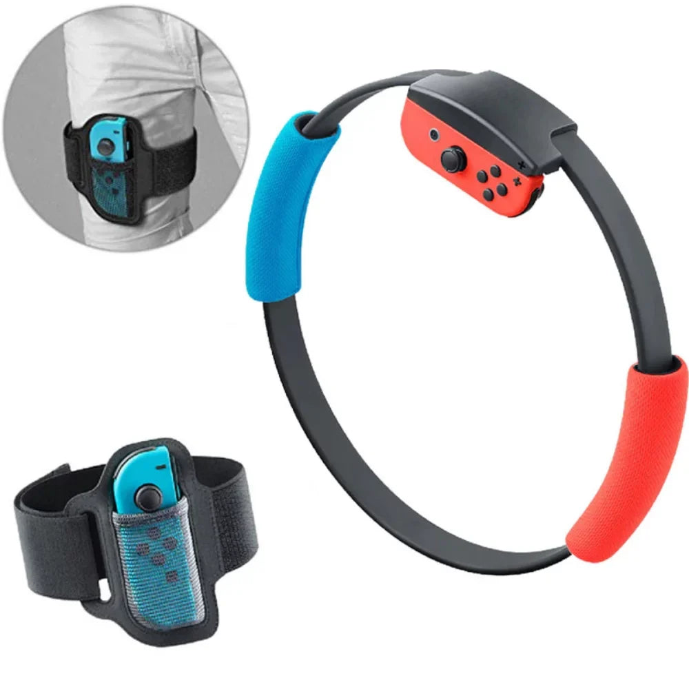 Leg Fitness Sport Set For Strap Yoga Game Anti-Slip Grips For Switch Ring Ring Somatosensory Adjustable Nintend