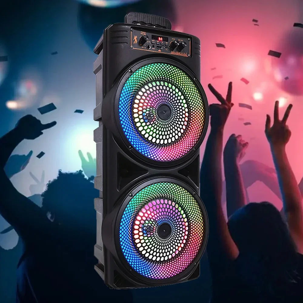 Sound Speaker Portable Speaker Heavy Subwoofer Bass 8-inch TIANLAIMEI Party Loud Mic Party Dual & -FM/AUX/MP3/USB System 6000W Bluetooth
