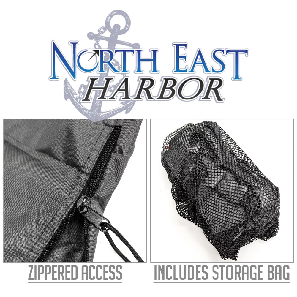 Grey Liquidproof, Travel Cover- Heavy-Duty 10ft- Protection- Kayak & - NEH and Boat Storage Sun Dust Canoe