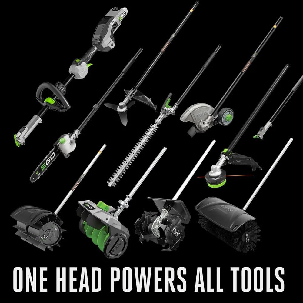 EGO Power+ Edger & Power Head Kit, Cordless Electric 8" Carbon Fiber Edger Attachment with Multi-Head System Power Head, Battery and Charger Not