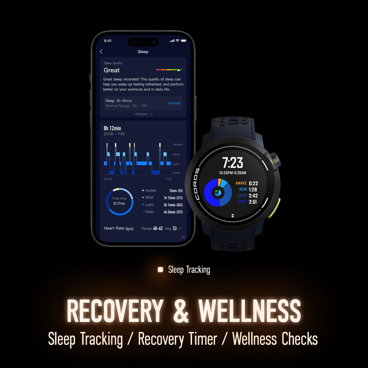 COROS PACE Pro GPS SPORT WATCH, 1.3-inch AMOLED Touchscreen, Fastest in Class Processor Running Watch, 20 days Battery Life, Navigation with Global