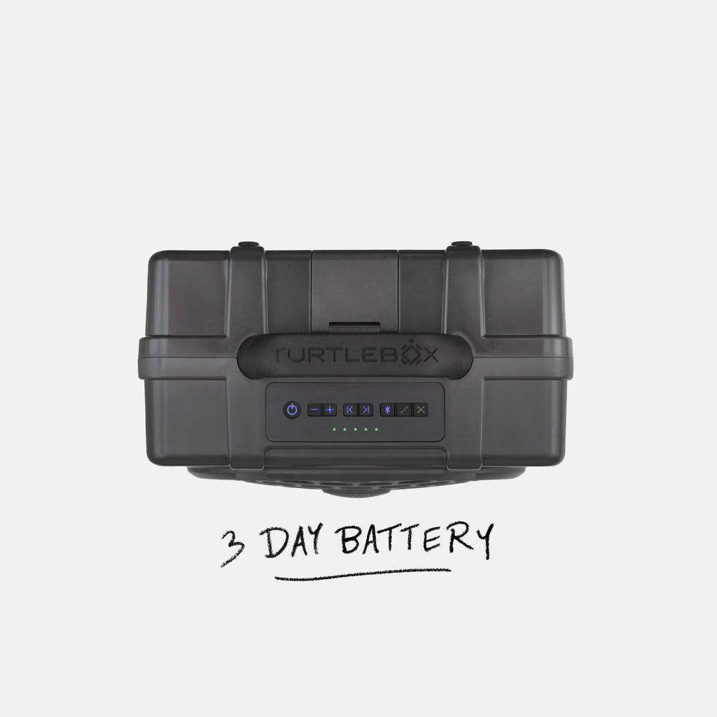 Turtlebox Original Gen 3: Portable Outdoor Bluetooth Speaker C Ultra-Loud (120dB), Waterproof (IP67), Rugged, Impact-Resistant, 3-Day Battery | Party
