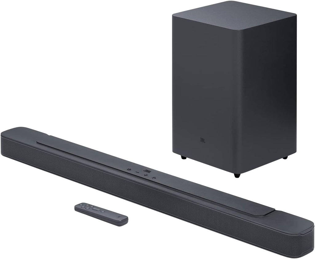 JBL Bar 2.1 Deep Bass (MK2) - 2.1 Channel soundbar with Wireless subwoofer (6.5), 300W Max Output, Bluetooth Enable (Black)