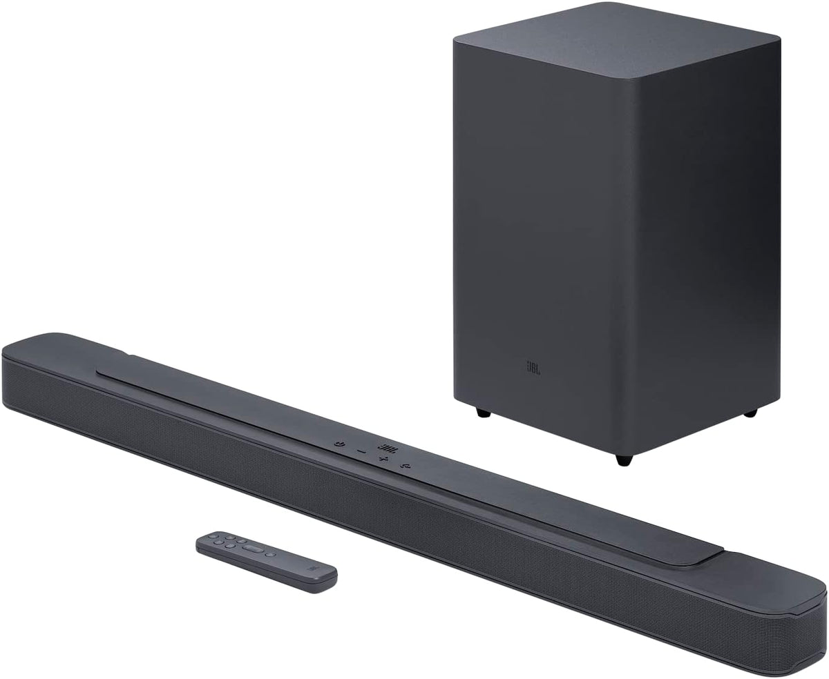 JBL Bar 2.1 Deep Bass (MK2) - 2.1 Channel soundbar with Wireless subwoofer (6.5), 300W Max Output, Bluetooth Enable (Black)