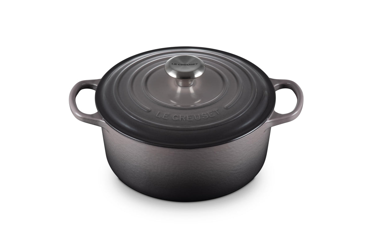 Le Creuset Enameled Cast Iron Signature Round Dutch Oven, 7.25 qt., Licorice