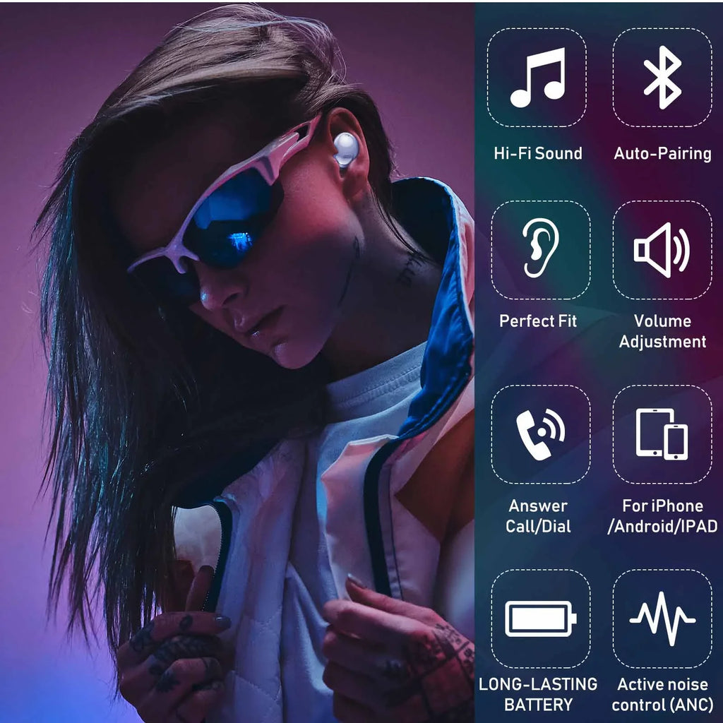 True Charging Earbuds Wireless Lenovo A10-70 Active Case Buds Pro Bluetooth Purple For Tab UrbanX (Wireless With Included) Noise Cancelling Street 2