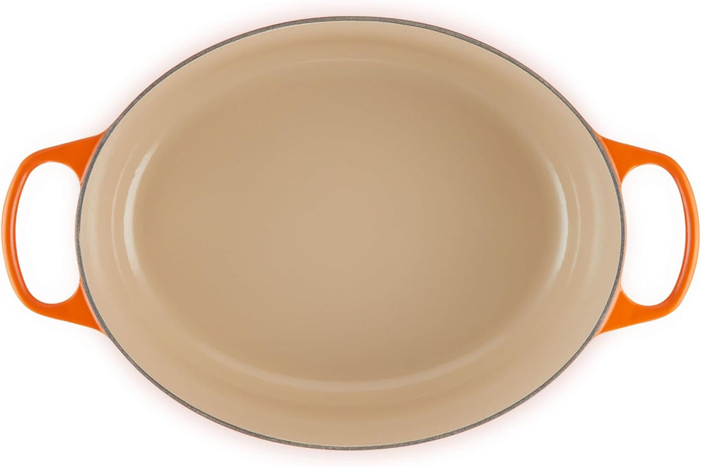 Le Creuset Enameled Cast Iron Signature Oval Dutch Oven, 8 qt., Flame