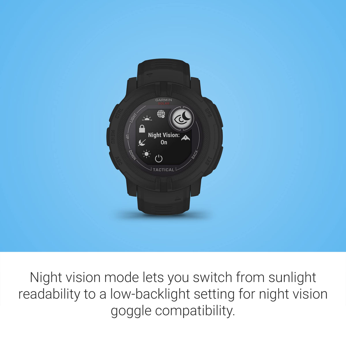Garmin Instinct 2 Solar, Smaller-Sized Rugged Outdoor Watch with GPS, with Solar Charging Capabilities, Built for All Elements, Multi-GNSS Support