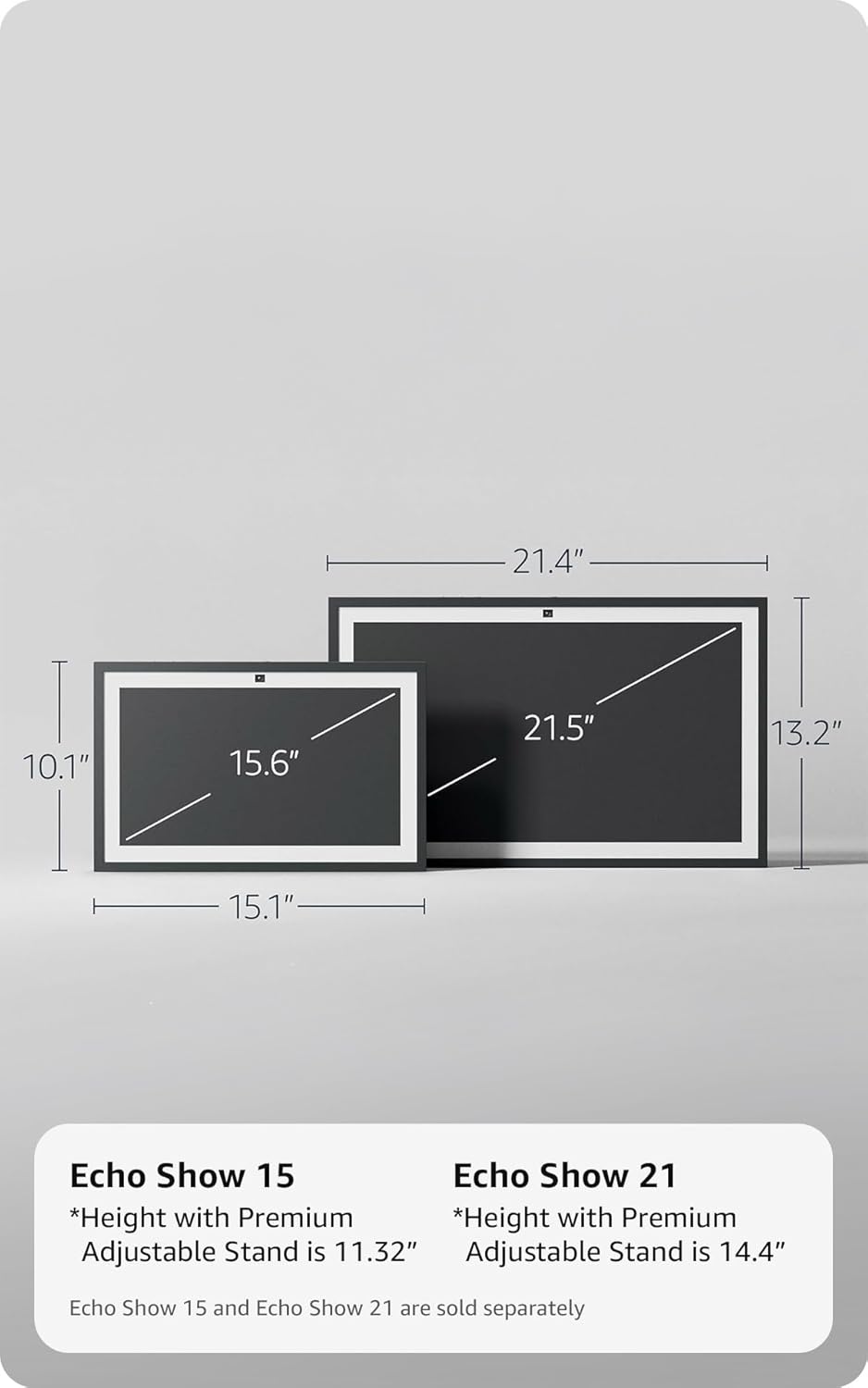 Amazon Echo Show 21 (newest model), Full HD 21" kitchen hub for home organization, with built-in Fire TV and Alexa+ Early Access