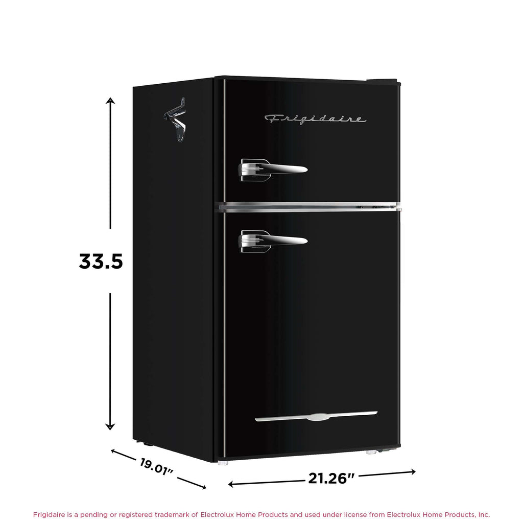 Frigidaire Compact Refrigerator with Top Freezer - 2 Door Fridge with 3.2 Cu Ft, Contemporary Series, Blue