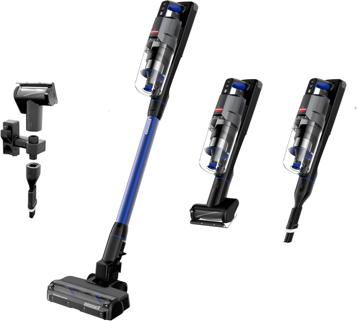 Bissell PowerClean FurFinder 200W Self-Standing Cordless Vacuum w/Tangle Free Brush Roll, Strong Suction, Removeable Battery, Wall Mount, Upholstery