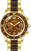 Invicta Case Women's Steel & Angel Watch Quartz Brown Bracelet 24706 Analog