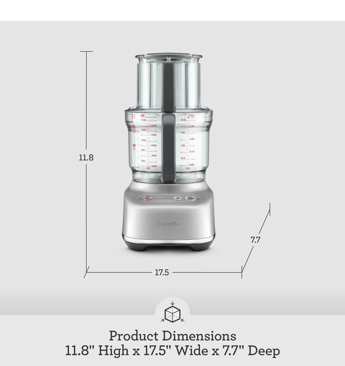 Breville BFP638 Paradice 9 Cup Food Processor and Dicer, Small, Olive Tapenade