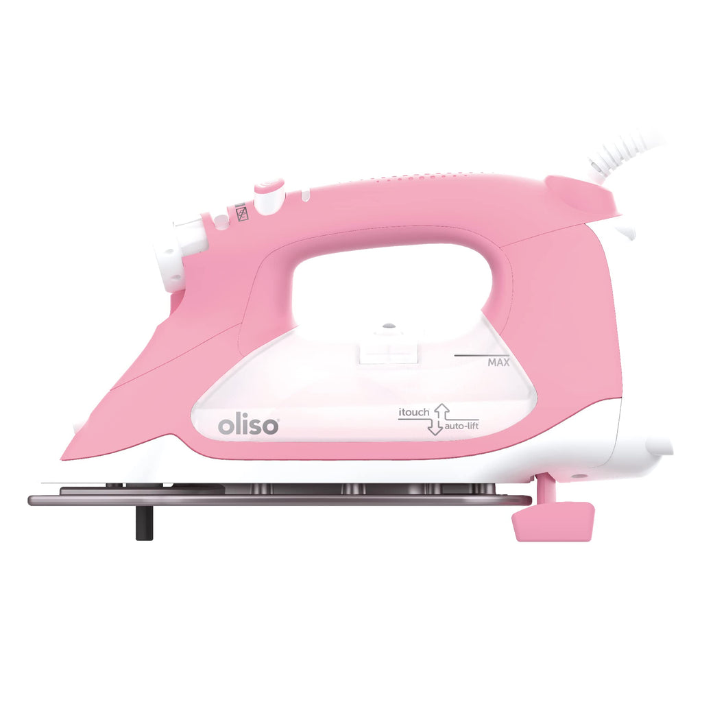 oliso TG1600 ProPlus Smart Iron with Auto-Lift C 1800 Watt Steam Iron for Clothes, Sewing, Quilting & Crafting C Diamond Ceramic-Flow Soleplate