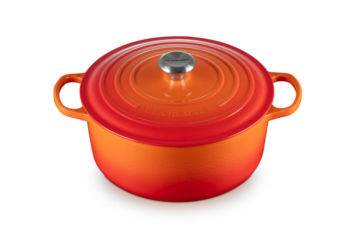 Le Creuset Enameled Cast Iron Signature Round Dutch Oven, 7.25 qt., Licorice