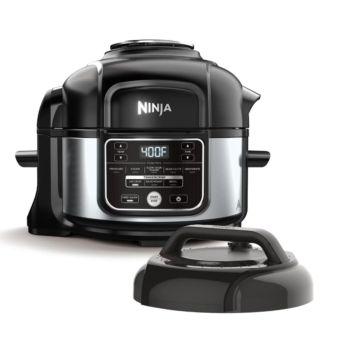 Ninja Foodi 10-in-1 Pressure Cooker & Air Fryer Combo, 6.5 Qt Stainless Steel Multi Cooker C Slow Cook, Steam, Bake, Roast, Dehydrate, Sear C Perfect