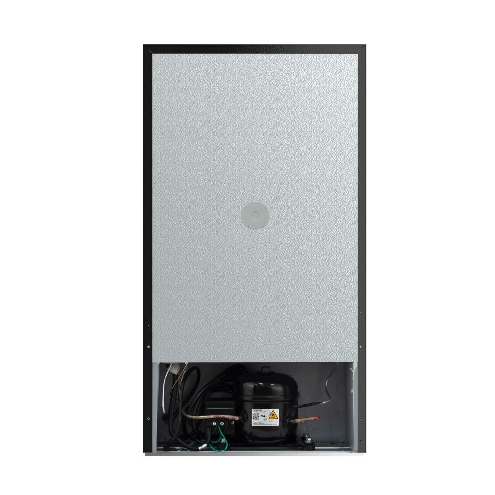Frigidaire, 2 Door Apartment Size Refrigerator with Freezer, 7.5 cu ft, Adjustable Spill-Proof Shelves, Door & Crisper Bins, Platinum Silver, Garage