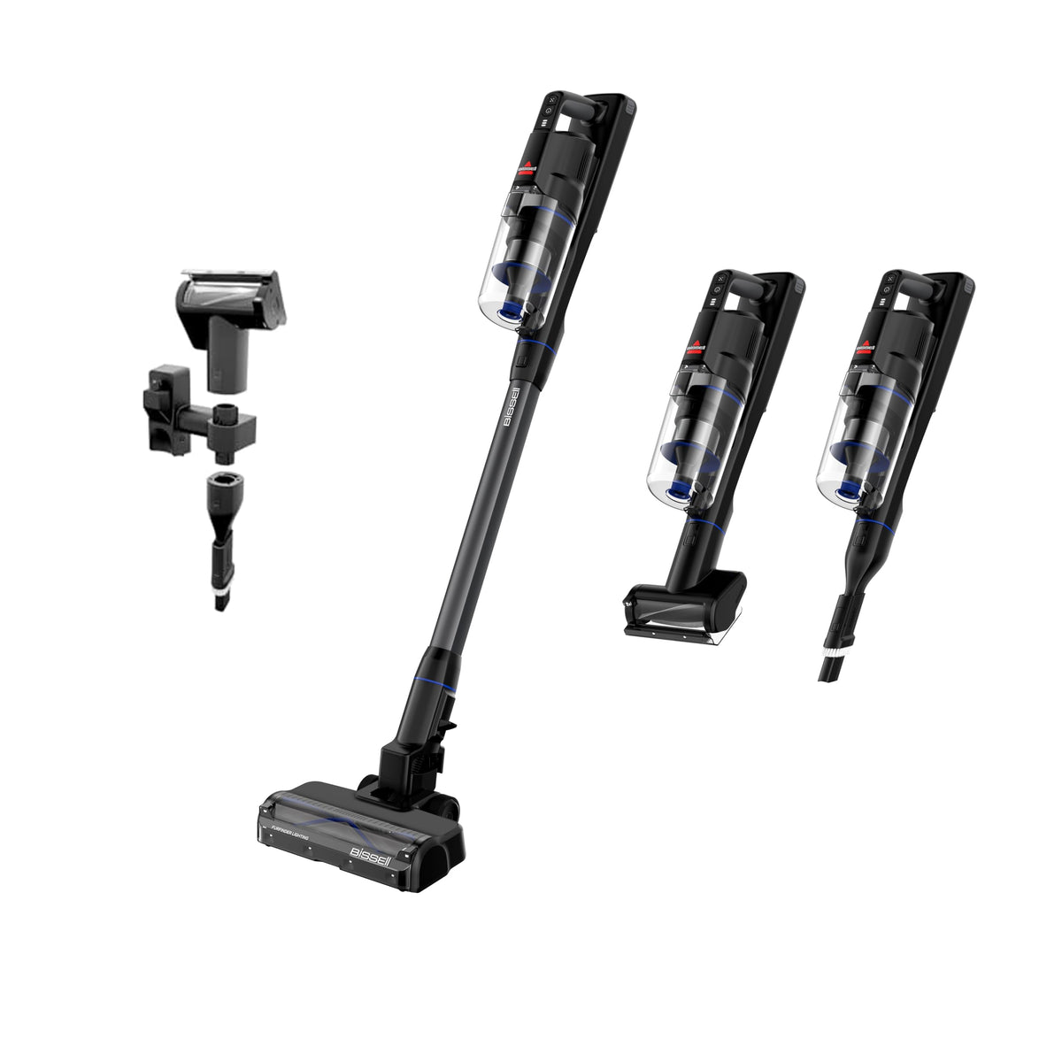 Bissell PowerClean FurGuard 280W Self-Standing Cordless Vacuum w/Self-Cleaning Brush Roll, Strong Suction, Removeable Battery, Wall Mount, Upholstery