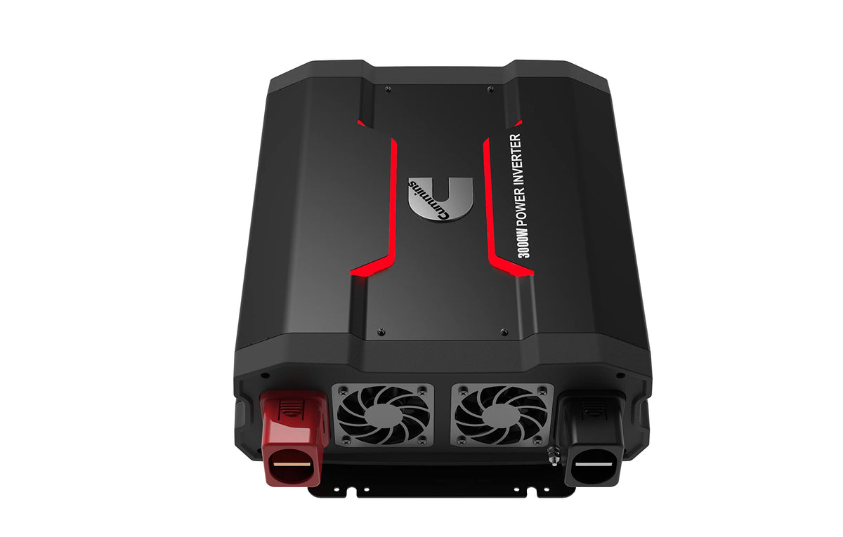 Cummins 5000 Watts Inverter Modified Sine Wave Truck Inverter 12 Volts to 110 Volts Four AC Outlets Two USB Ports (Plus Cable Kit)- CMN5000W