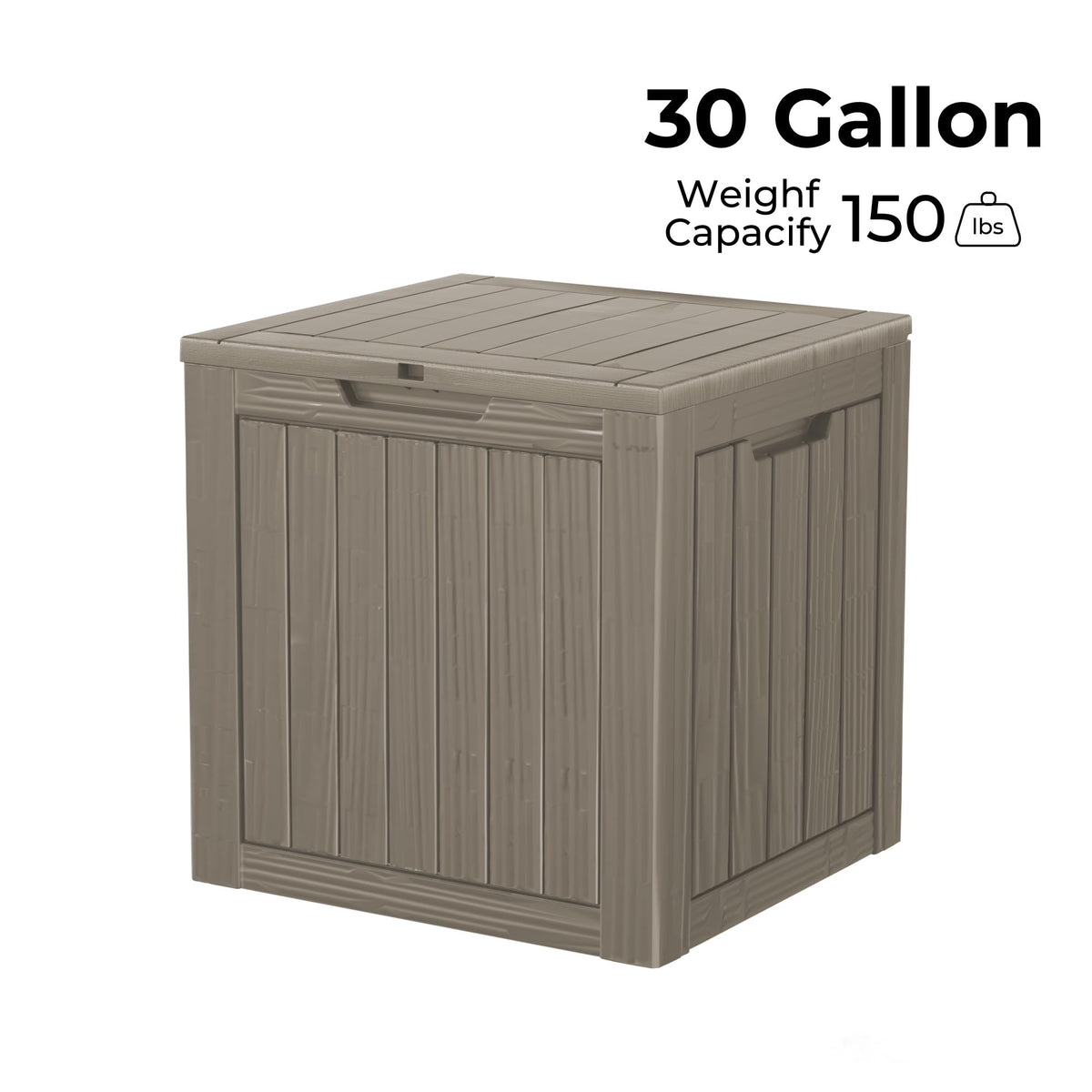 Mersco 320 Gallon Double-Wall Resin Deck Box - Lockable Waterproof Outdoor Storage Box, 1000lbs Capacity & Doubles as Seating for Patio Furniture