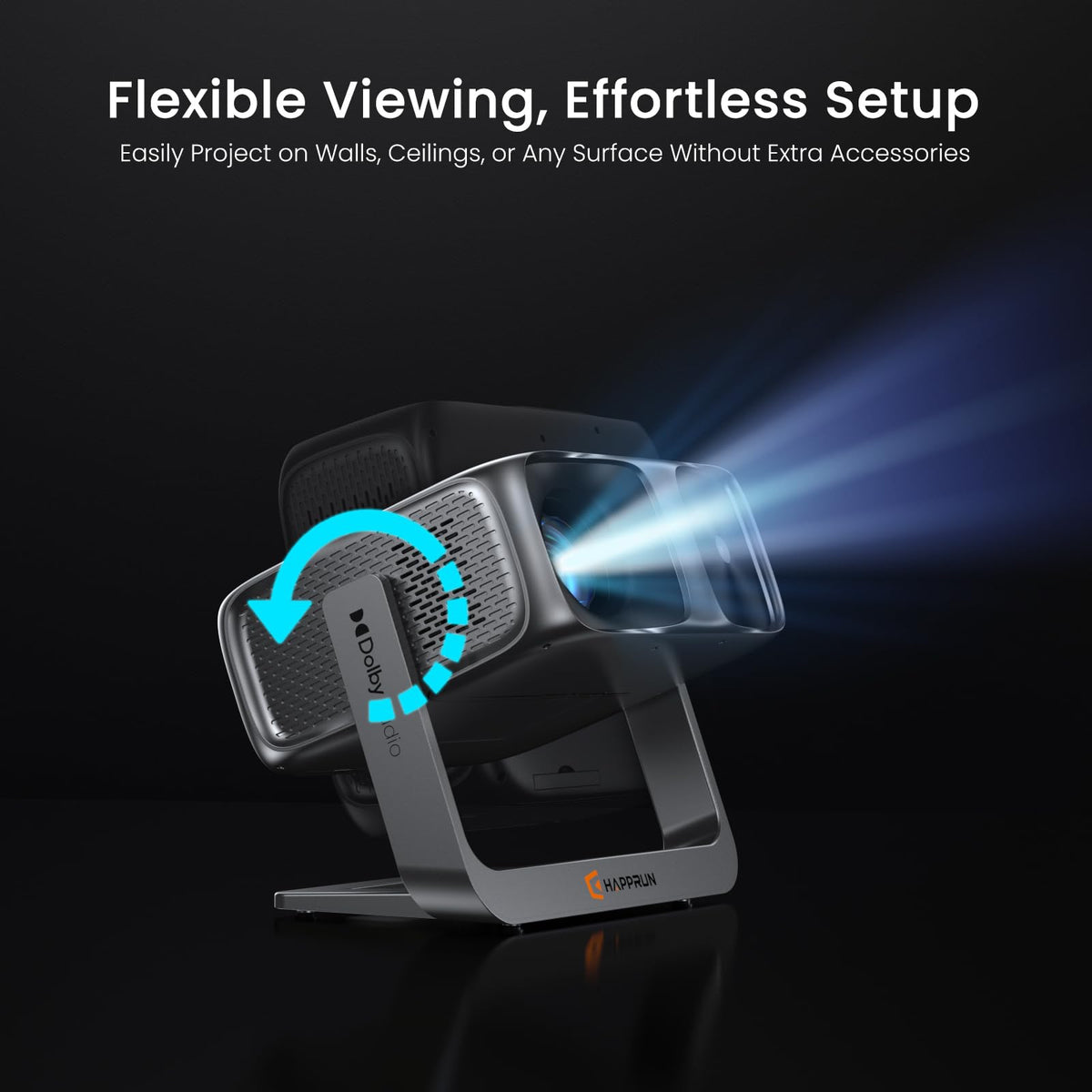 2000 ANSI Official Licensed Google TV Outdoor Projector 4K Full HD, Smart Projector with Wifi and Bluetooth, Auto Focus, Dolby Sound, Built-in Apps