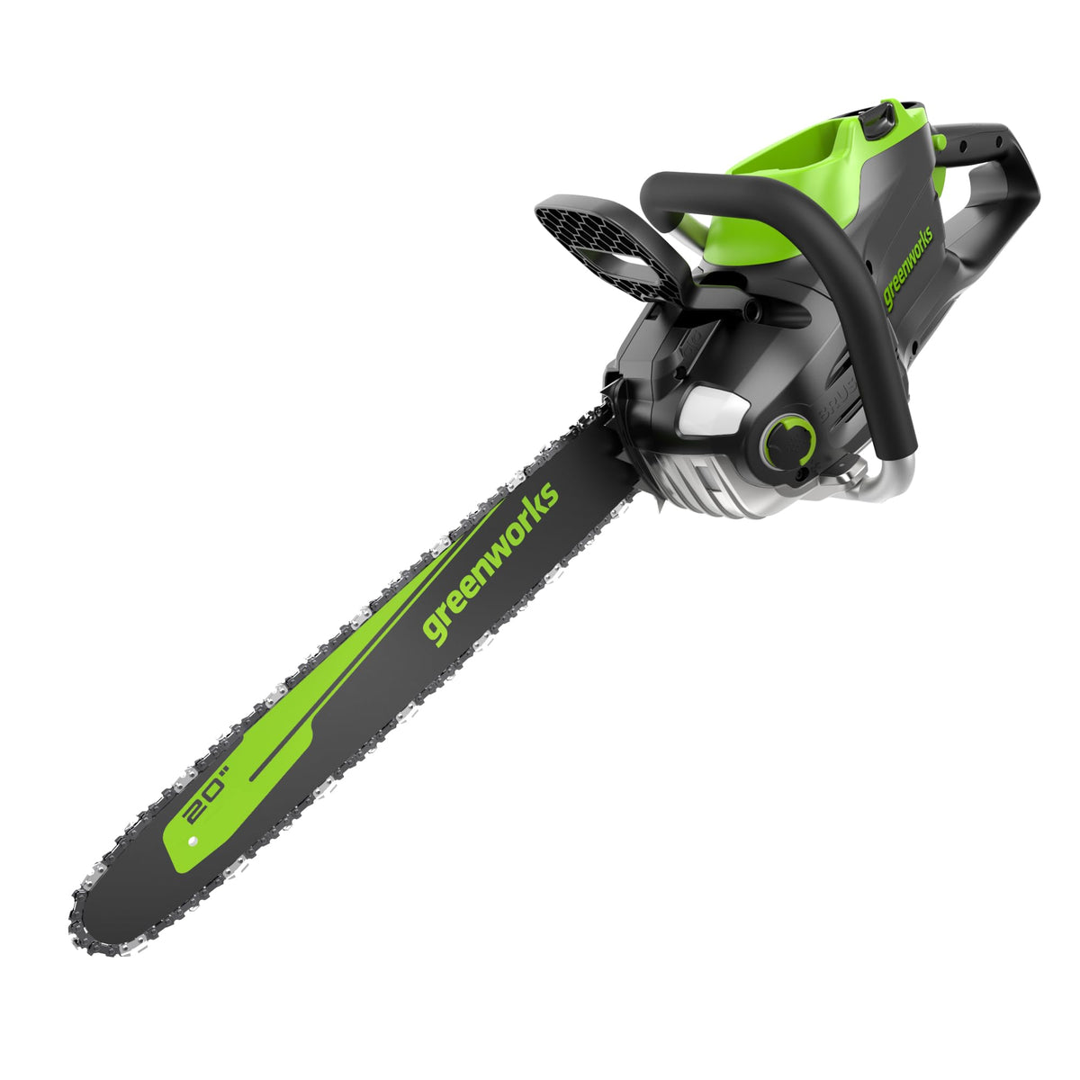 Greenworks 80V 18" Brushless Cordless Chainsaw (Great For Tree Felling, Limbing, Pruning, and Firewood) / 75+ Compatible Tools), 2.0Ah Battery and