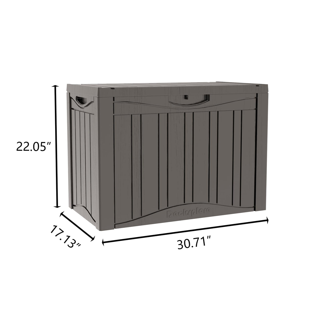 Mersco 320 Gallon Double-Wall Resin Deck Box - Lockable Waterproof Outdoor Storage Box, 1000lbs Capacity & Doubles as Seating for Patio Furniture
