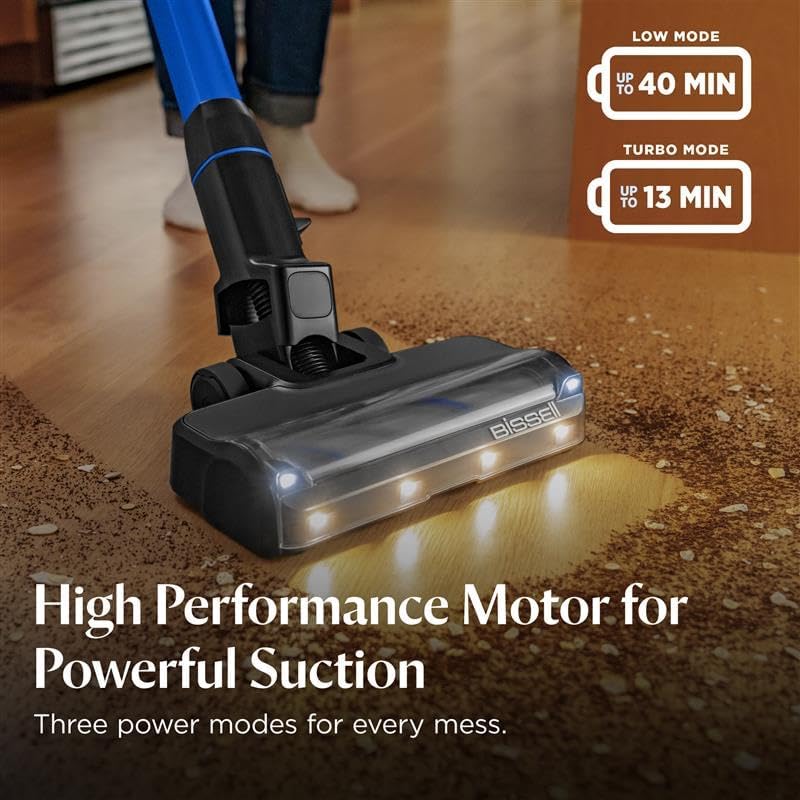 Bissell PowerClean FurFinder 200W Self-Standing Cordless Vacuum w/Tangle Free Brush Roll, Strong Suction, Removeable Battery, Wall Mount, Upholstery