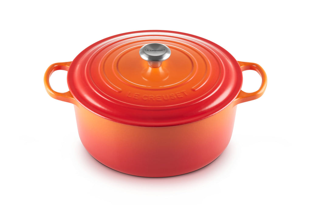 Le Creuset Enameled Cast Iron Signature Round Dutch Oven, 7.25 qt., Caribbean
