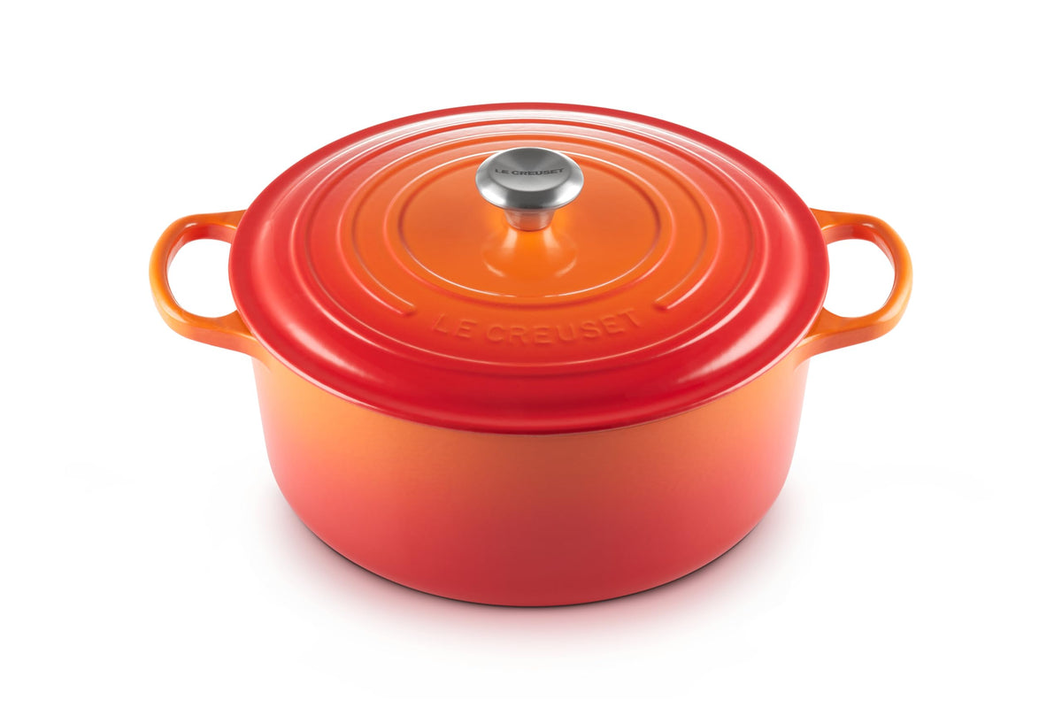 Le Creuset Enameled Cast Iron Signature Round Dutch Oven, 7.25 qt., Licorice