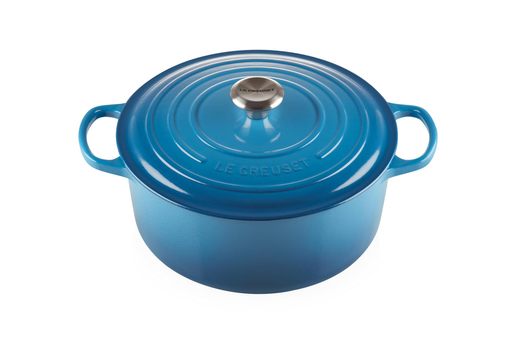 Le Creuset Enameled Cast Iron Signature Round Dutch Oven, 7.25 qt., Licorice