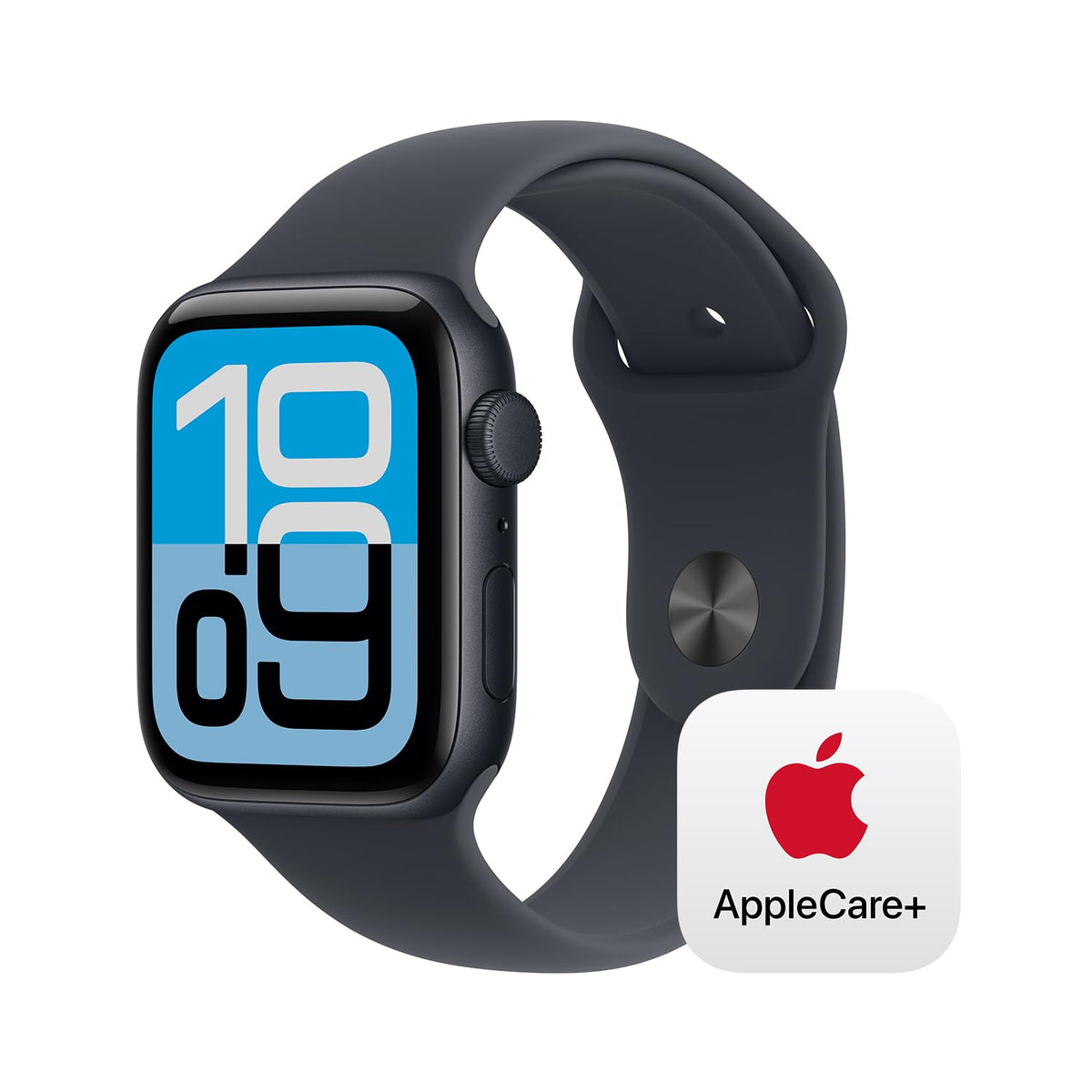 Apple Watch SE 3 [GPS 44mm] Smartwatch with Midnight Aluminum Case with Midnight Sport Band - M/L. Fitness and Sleep Trackers, Heart Rate Monitor
