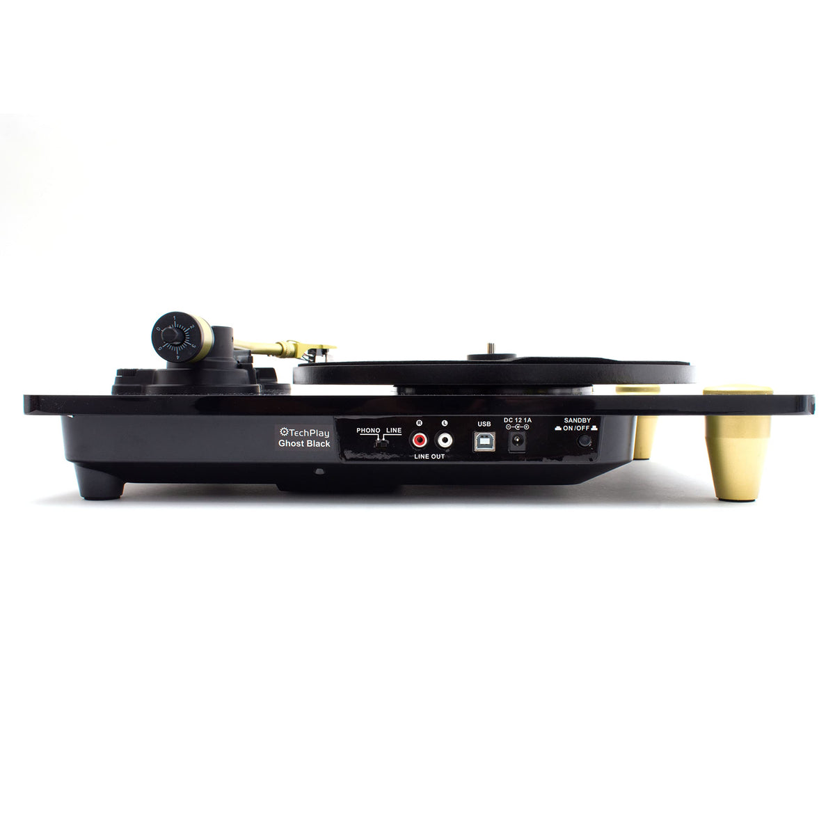 TechPlay Ghost, 2 Speed Belt Driven Turntable with Bluetooth Broadcast. Connects to Your Bluetooth Speakers wirelessly.