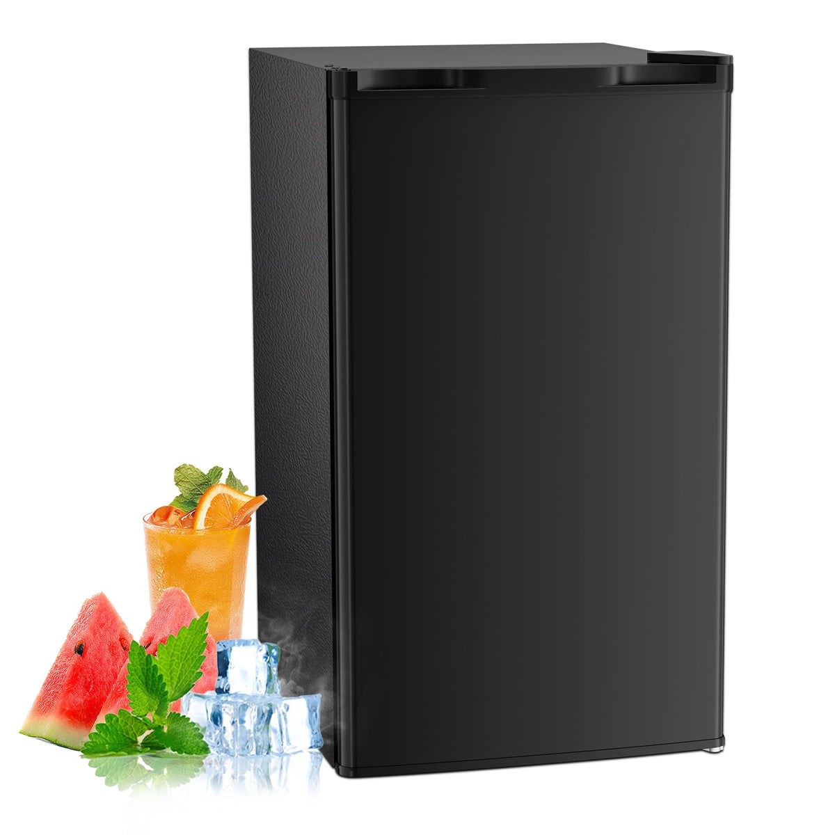 Antarctic Star 3.2 Cu.Ft. Mini Fridge with Freezer, Small Refrigerators with Adjustable Thermostat, Low Noise, Energy Saving, Compact Refrigerators