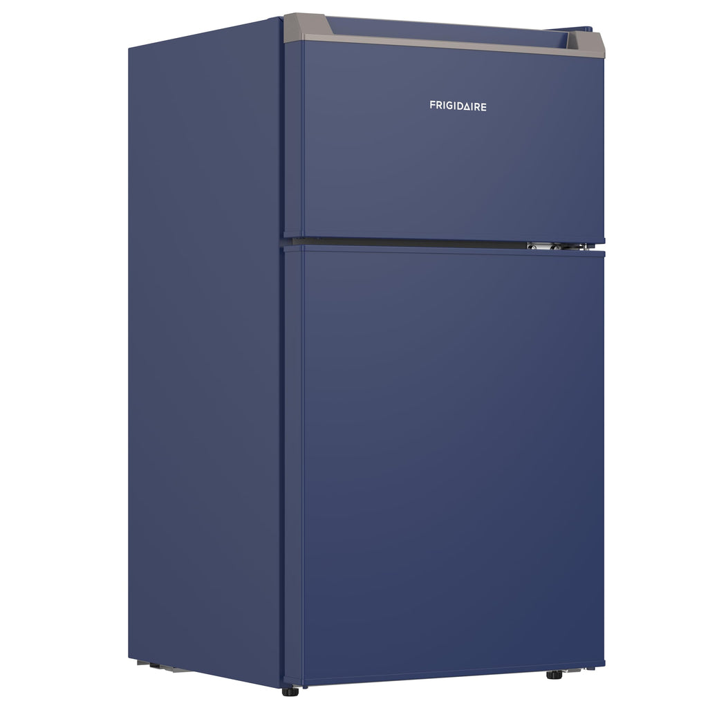 Frigidaire Compact Refrigerator with Top Freezer - 2 Door Fridge with 3.2 Cu Ft, Contemporary Series, Blue