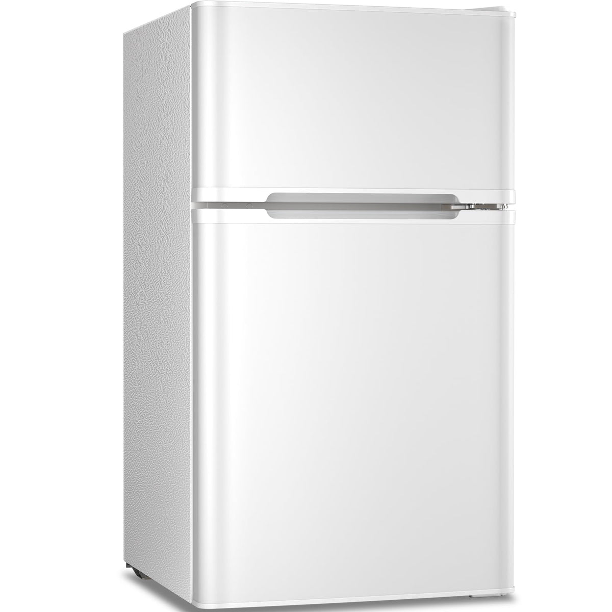 Antarctic Star Compact Refrigerator,3.2 Cu.Ft. Mini Separate Freezer Double 2-Door,Adjustable Removable Shelves for Basement,Apartment,Dorm,Office
