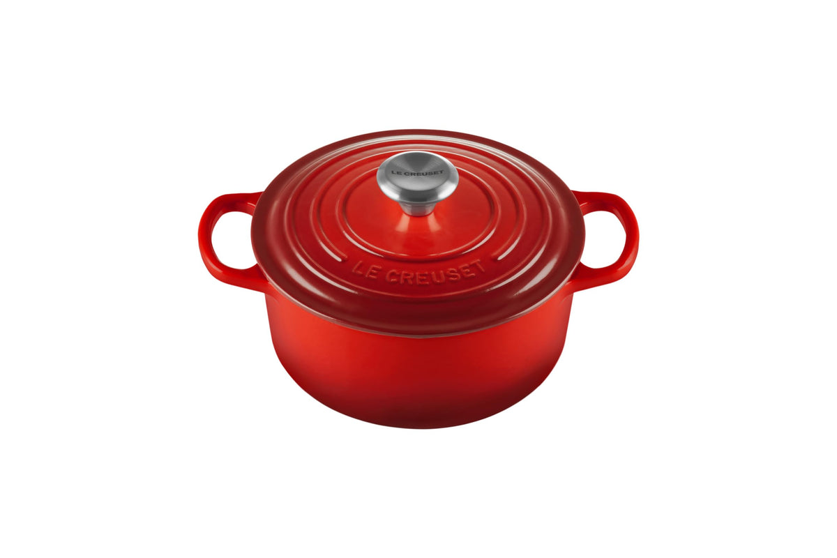 Le Creuset Enameled Cast Iron Signature Round Dutch Oven, 7.25 qt., Licorice