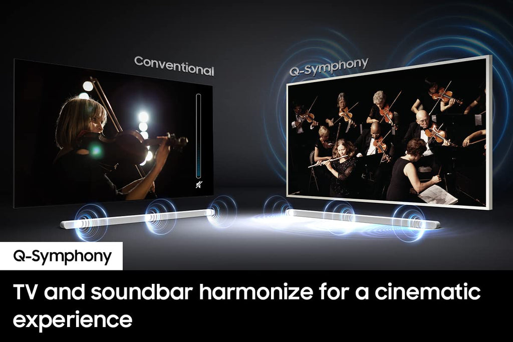 SAMSUNG S60D 5.0ch Soundbar w/Wireless Dolby Atmos Audio, All-in-One Design, Q-Symphony, SpaceFit Sound Pro, Adaptive Sound, Game Mode Pro with Alexa