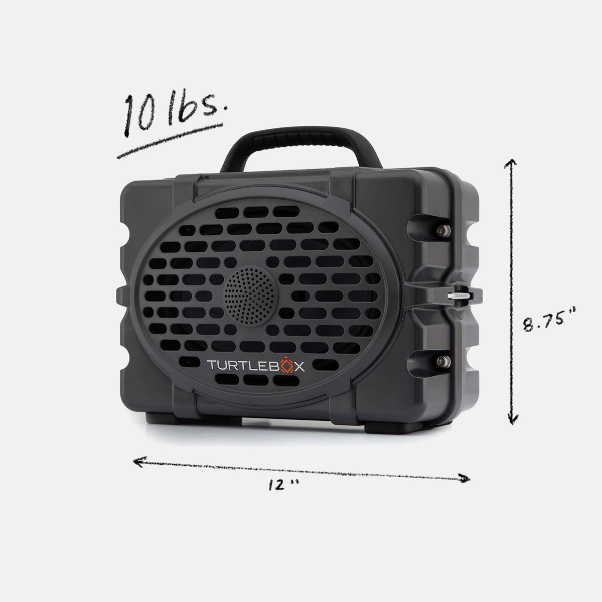 Turtlebox Original Gen 3: Portable Outdoor Bluetooth Speaker C Ultra-Loud (120dB), Waterproof (IP67), Rugged, Impact-Resistant, 3-Day Battery | Party