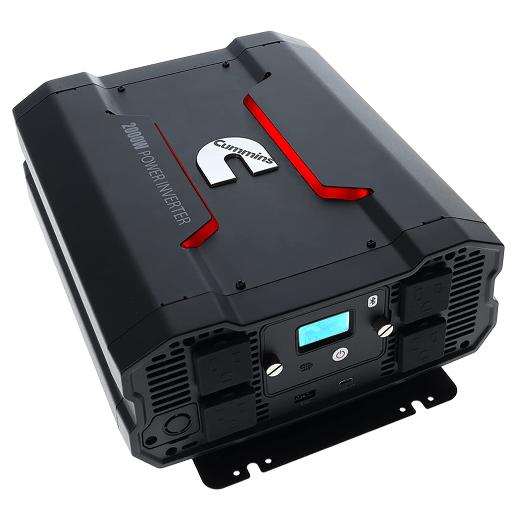 Cummins 5000 Watts Inverter Modified Sine Wave Truck Inverter 12 Volts to 110 Volts Four AC Outlets Two USB Ports (Plus Cable Kit)- CMN5000W