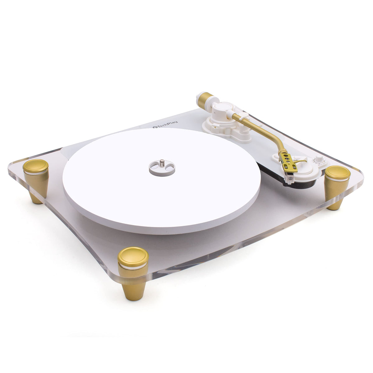 TechPlay Ghost, 2 Speed Belt Driven Turntable with Bluetooth Broadcast. Connects to Your Bluetooth Speakers wirelessly.