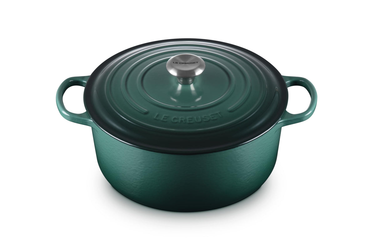 Le Creuset Enameled Cast Iron Signature Round Dutch Oven, 7.25 qt., Licorice