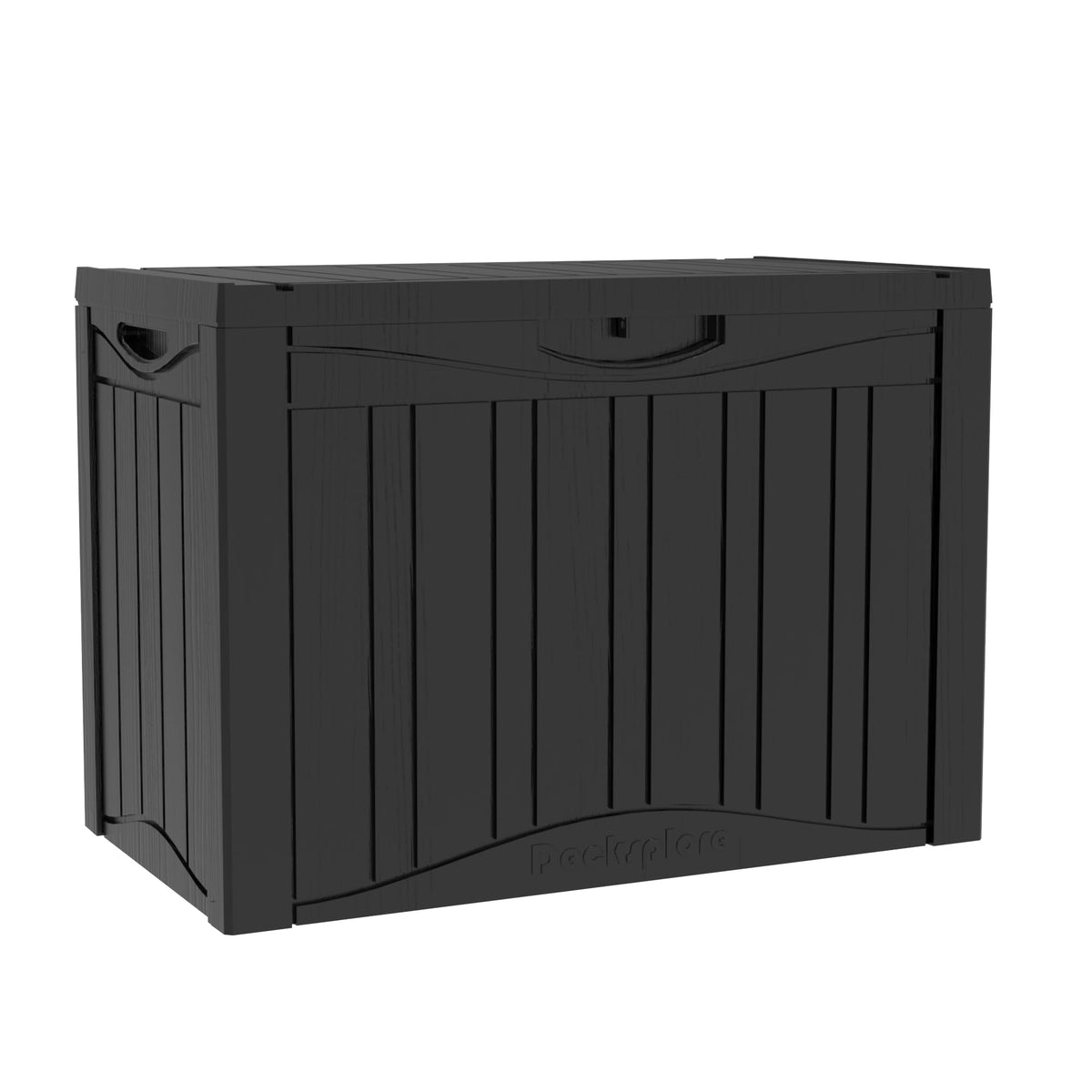 Mersco 320 Gallon Double-Wall Resin Deck Box - Lockable Waterproof Outdoor Storage Box, 1000lbs Capacity & Doubles as Seating for Patio Furniture