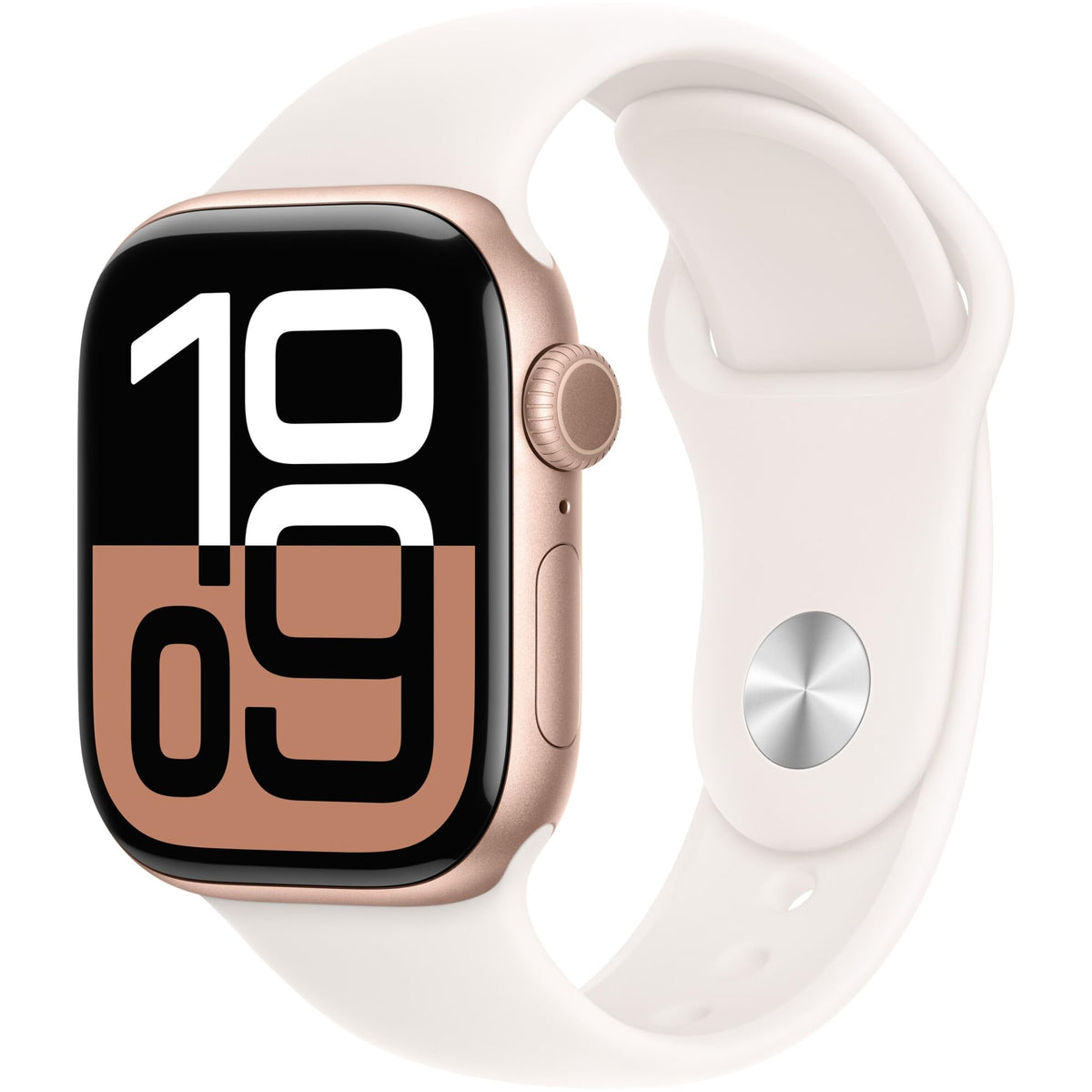 Apple Watch Series 10 [GPS + Cellular, 42mm] - Jet Black Aluminum Case with Black Sport Band, S/M (Renewed)