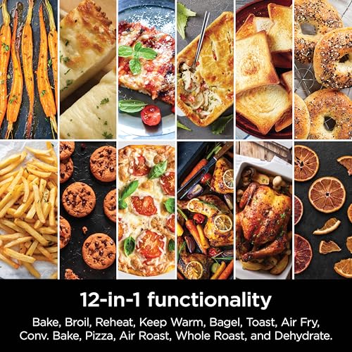 Ninja Air Fryer & Toaster Oven | Double Stack XL | Countertop Oven | 12-in-1 Fits 4.5lb Chicken & 6lbs of Wings | SmartFinish Cook 2 Different Meals