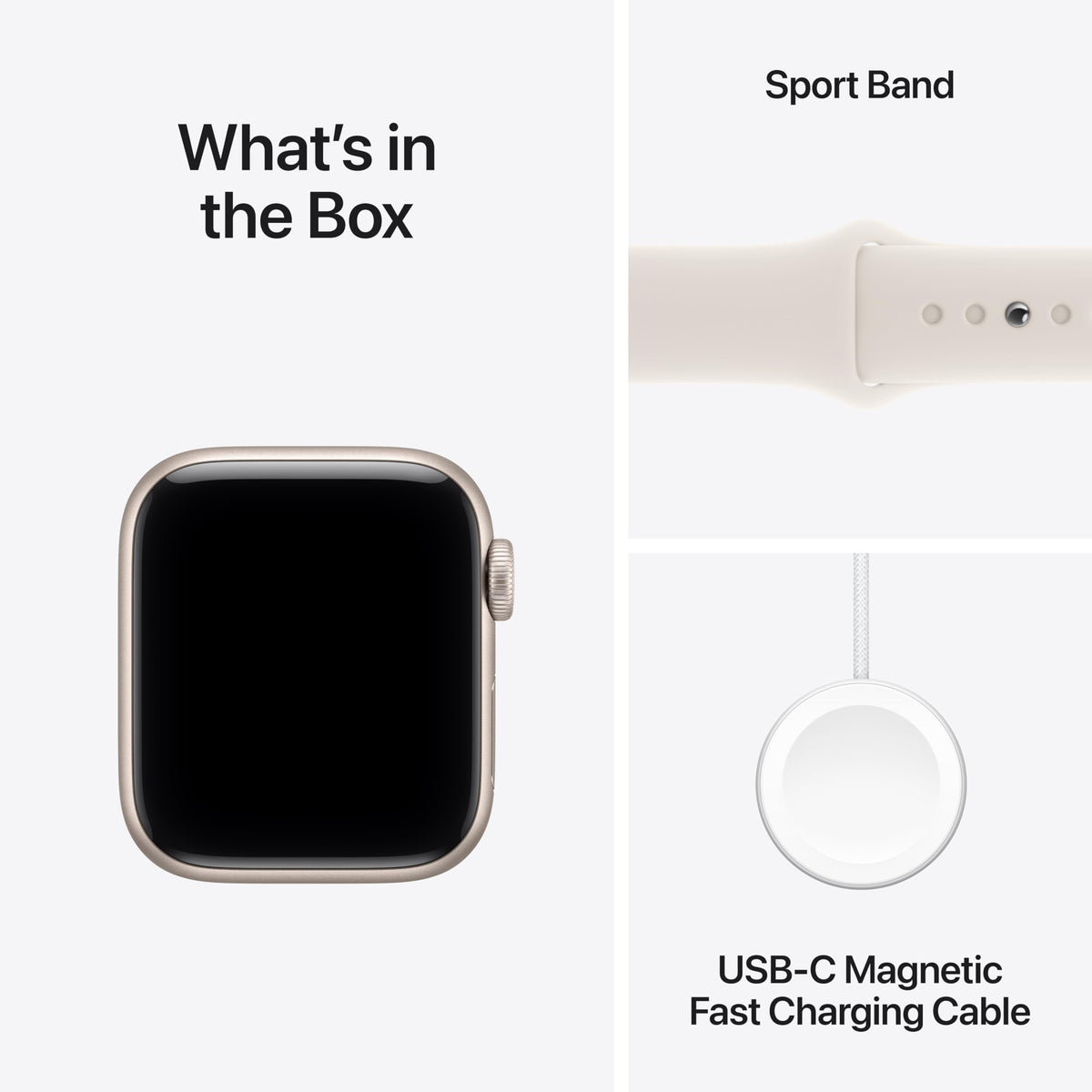 Apple Watch SE 3 [GPS 44mm] Smartwatch with Midnight Aluminum Case with Midnight Sport Band - M/L. Fitness and Sleep Trackers, Heart Rate Monitor
